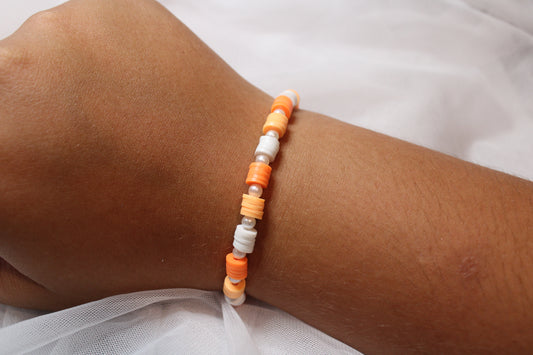Pearled Creamsicle Bracelet
