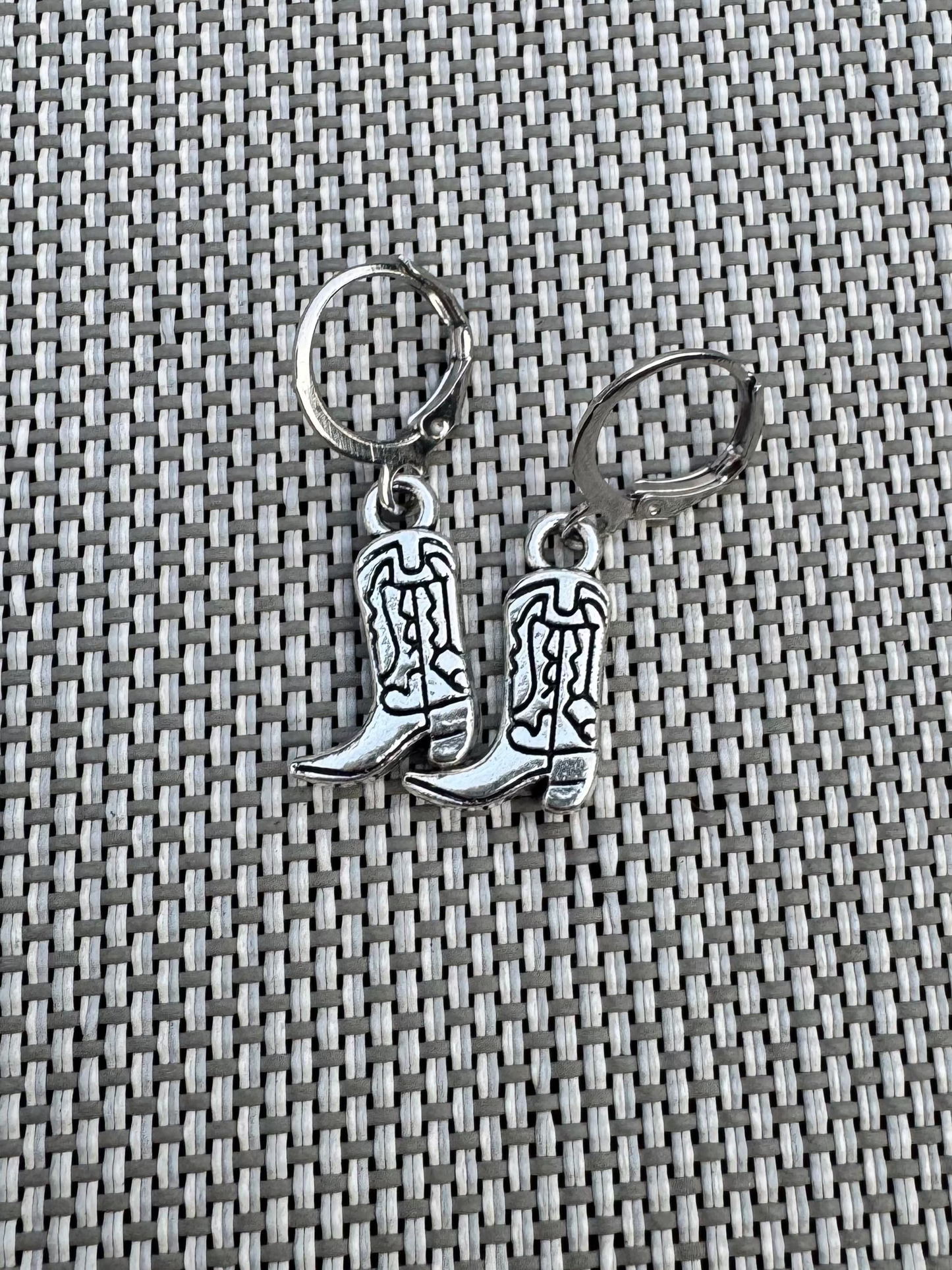 Silver Lil' Boots Huggies